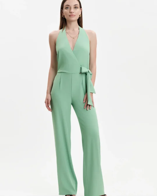 Tuta donna con scollo all'americana White Wise