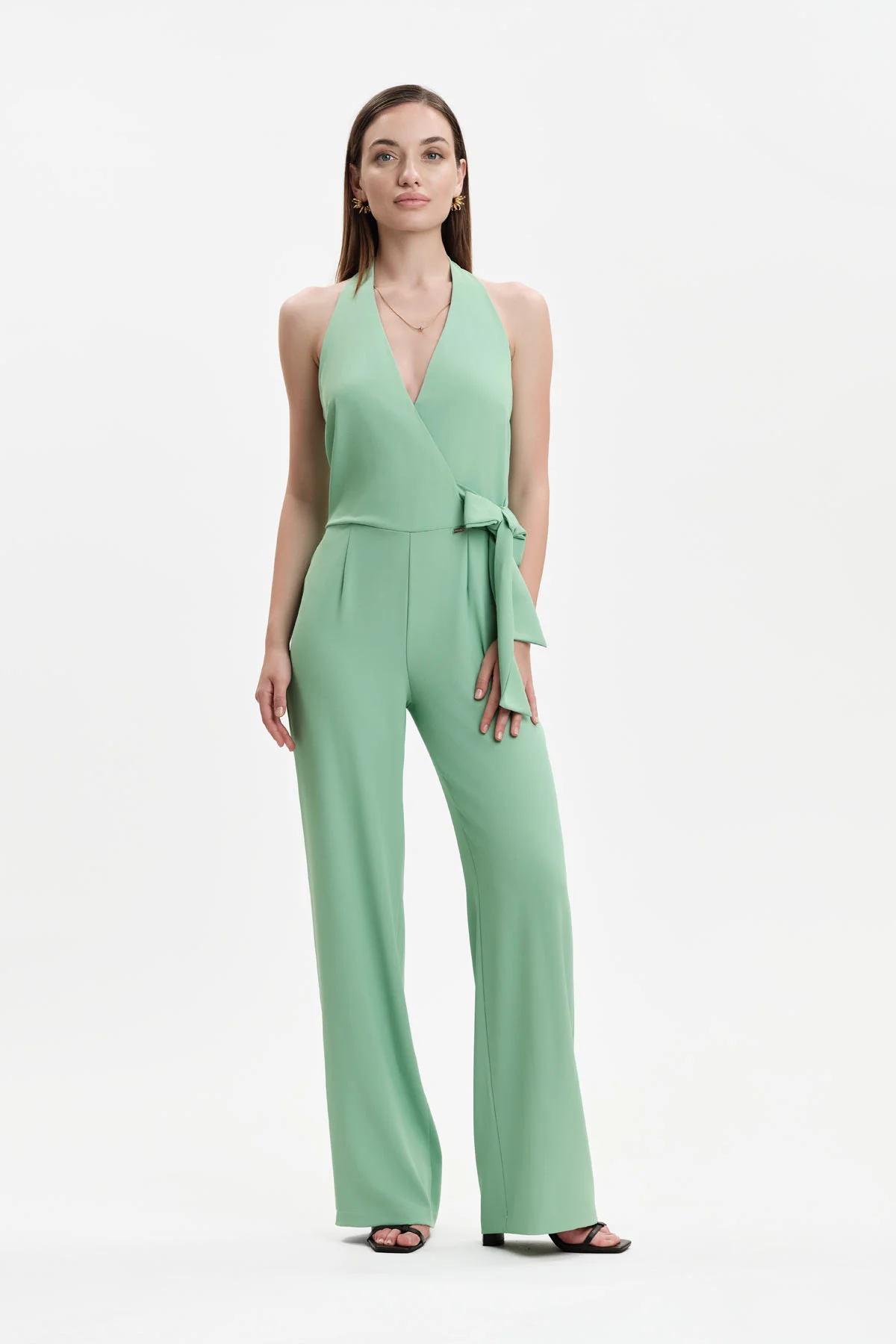 Tuta donna con scollo all'americana White Wise