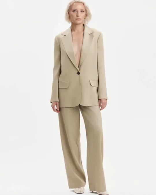 Giacca donna in misto lino White Wise