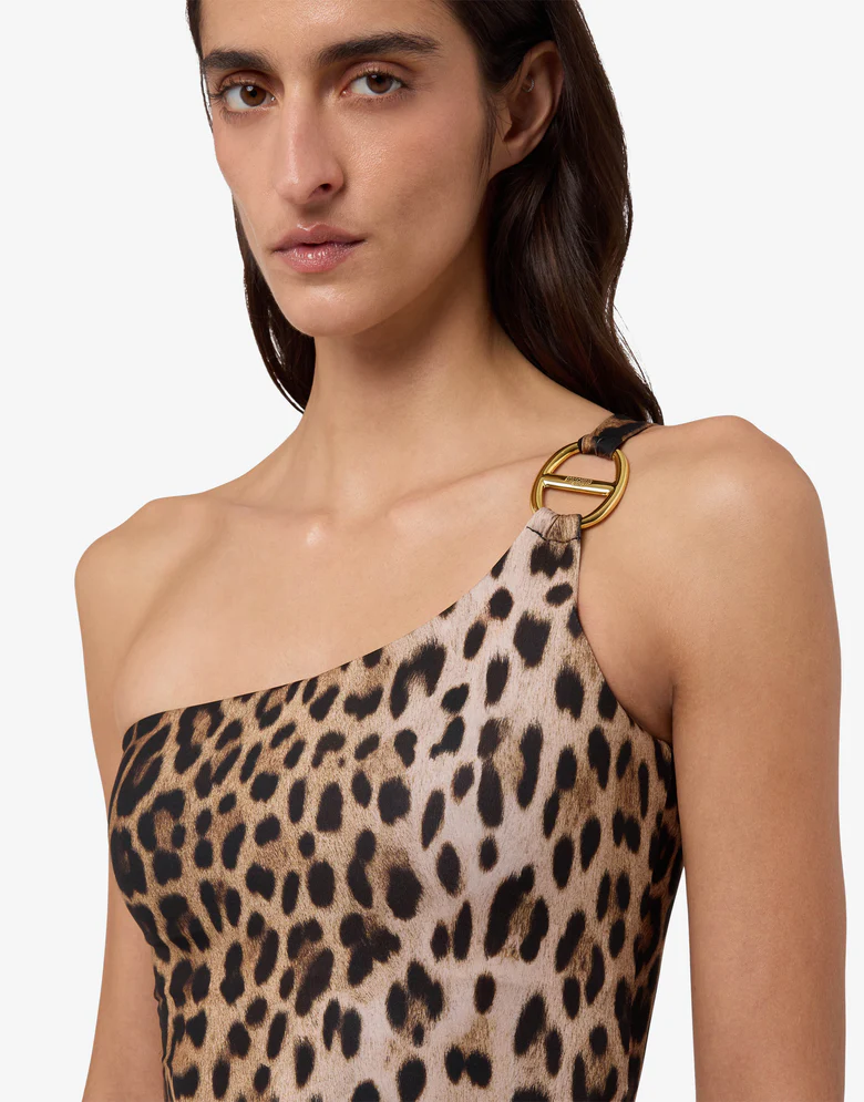 Costume intero donna maculato Moschino Active Swimwear